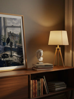 Radio Silence watercolour print on bookshelf – Alice Oseman fan gift