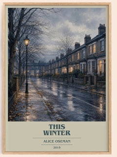 This Winter book cover book poster by Alice Oseman – framed literary art print