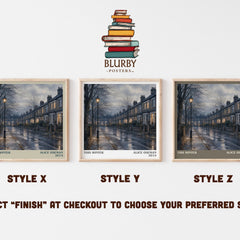 This Winter literary print in frame leaning in hallway – young adult wall art