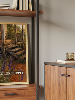 The Color Purple book watercolour illustration paper finish options – matte satin gloss