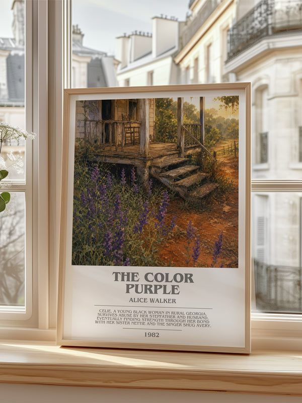 The Color Purple bookish poster colour and style options – Alice Walker book art