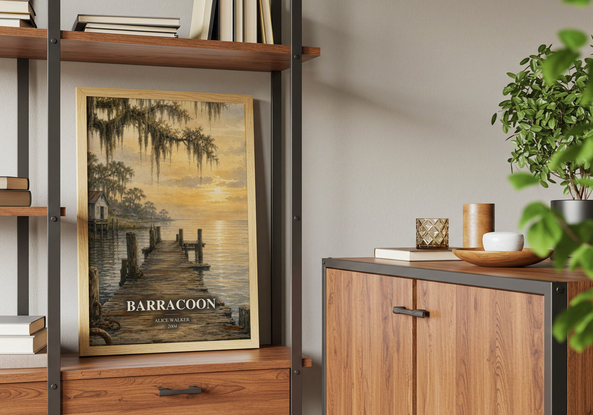 Barracoon book watercolour illustration paper finish options – matte satin gloss