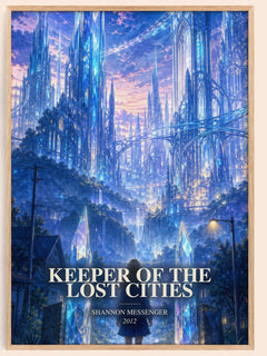 Keeper of the Lost Cities watercolour book poster by Shannon Messenger – framed literary art print