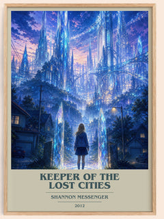 Keeper of the Lost Cities book cover book poster by Shannon Messenger – framed literary art print