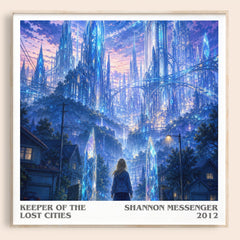 Keeper of the Lost Cities literary book poster by Shannon Messenger – framed literary art print