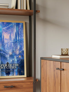 Keeper of the Lost Cities book watercolour illustration paper finish options – matte satin gloss