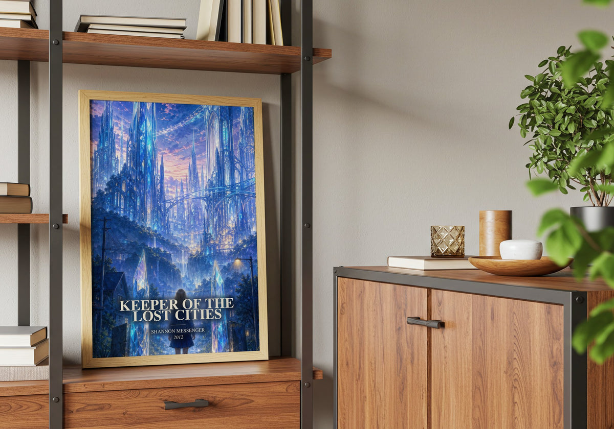 Keeper of the Lost Cities book watercolour illustration paper finish options – matte satin gloss