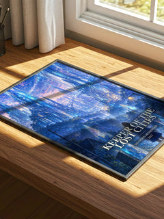 Keeper of the Lost Cities watercolour book poster framed on wall – fantasy wall art