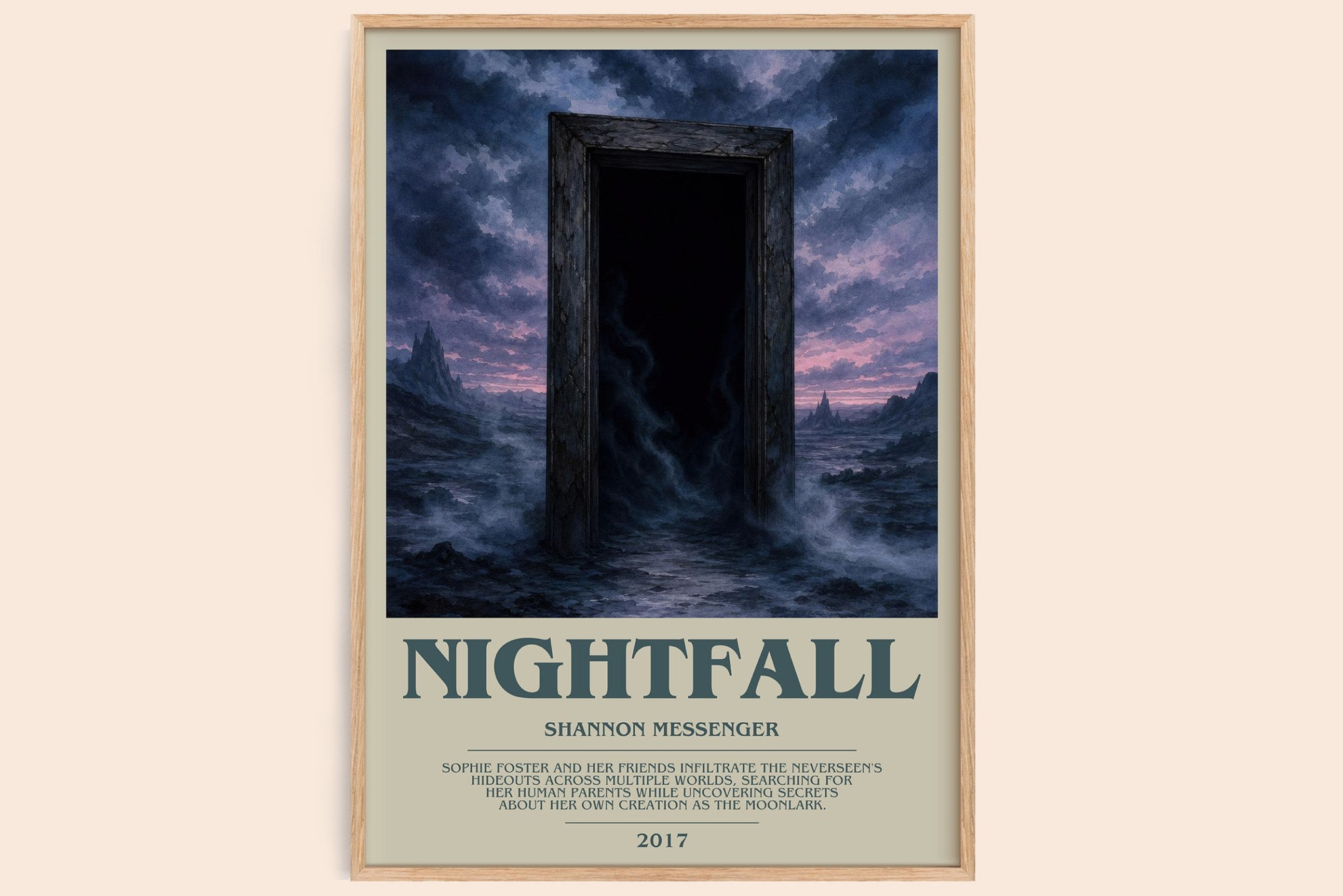 Nightfall Bookish Wall Art by Shannon Messenger
