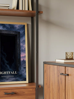 Nightfall book watercolour illustration paper finish options – matte satin gloss