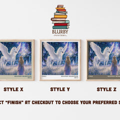 Exile literary print in frame leaning in hallway – fantasy wall art