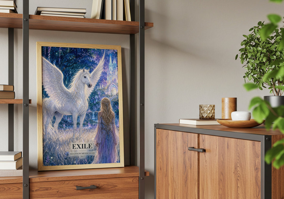 Exile book watercolour illustration paper finish options – matte satin gloss