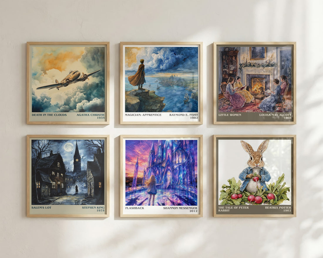 Flashback literary art print colour and style options – Shannon Messenger book art