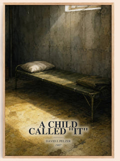 A child called "it" watercolour book poster by David J. Pelzer – framed literary art print