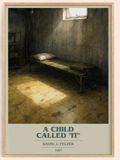 A child called "it" book cover book poster by David J. Pelzer – framed literary art print