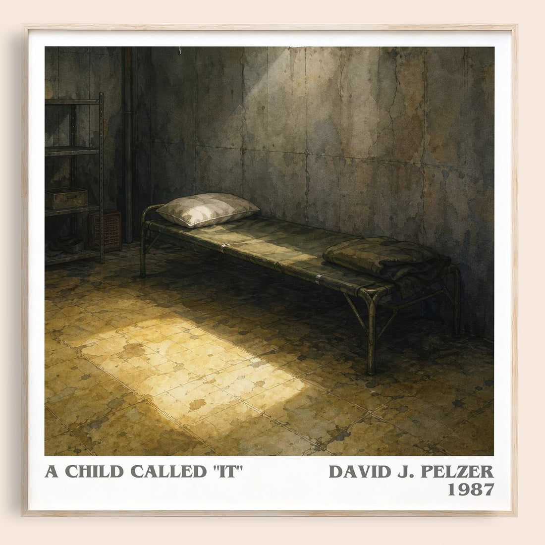 A child called "it" literary book poster by David J. Pelzer – framed literary art print