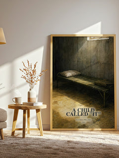 A child called "it" watercolour print in frame leaning in hallway – memoir wall art