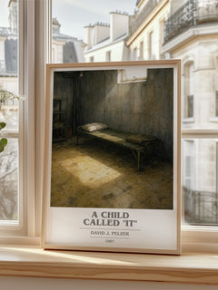 A child called "it" book cover poster colour and style options – David J. Pelzer book art