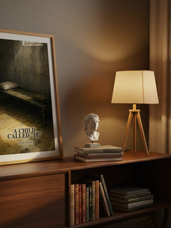 A child called "it" watercolour print on bookshelf – David J. Pelzer fan gift