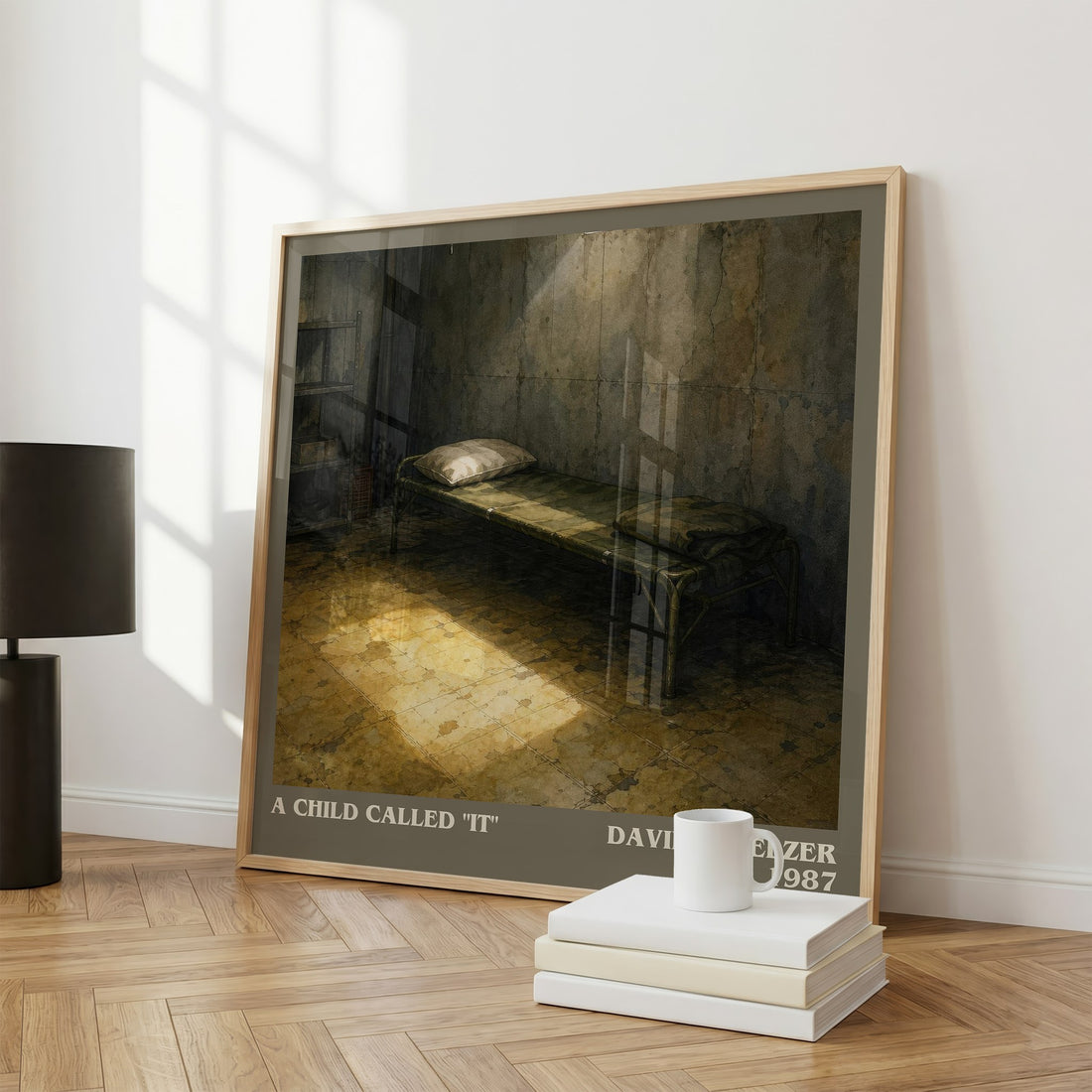 A child called "it" literary print framed by window – literary home decor