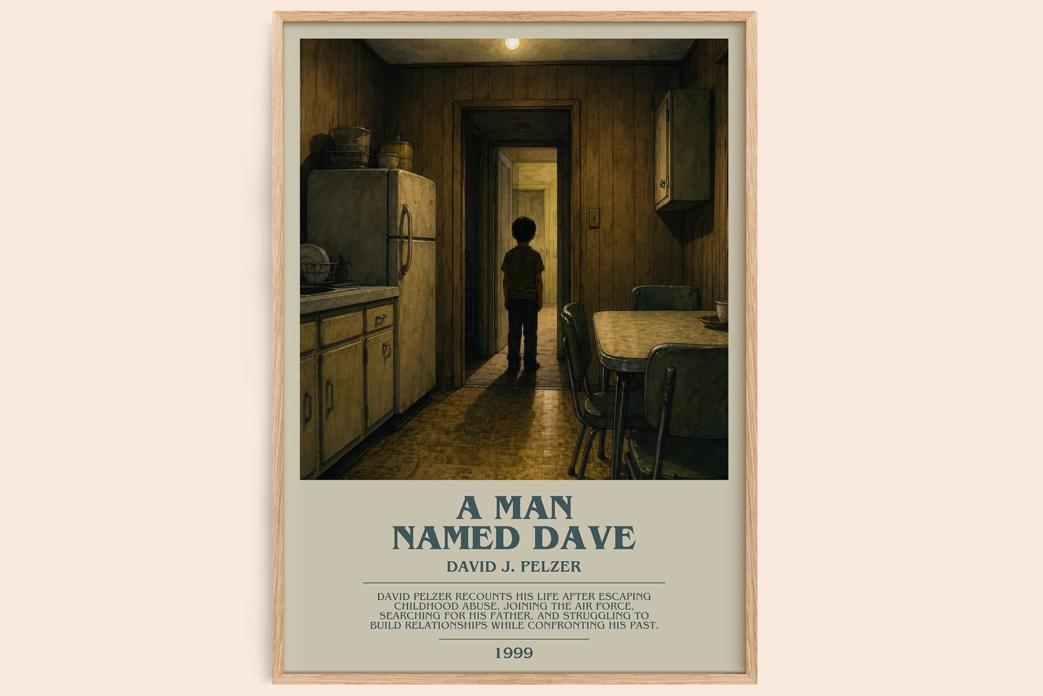 A man named Dave Bookish Wall Art by David J. Pelzer