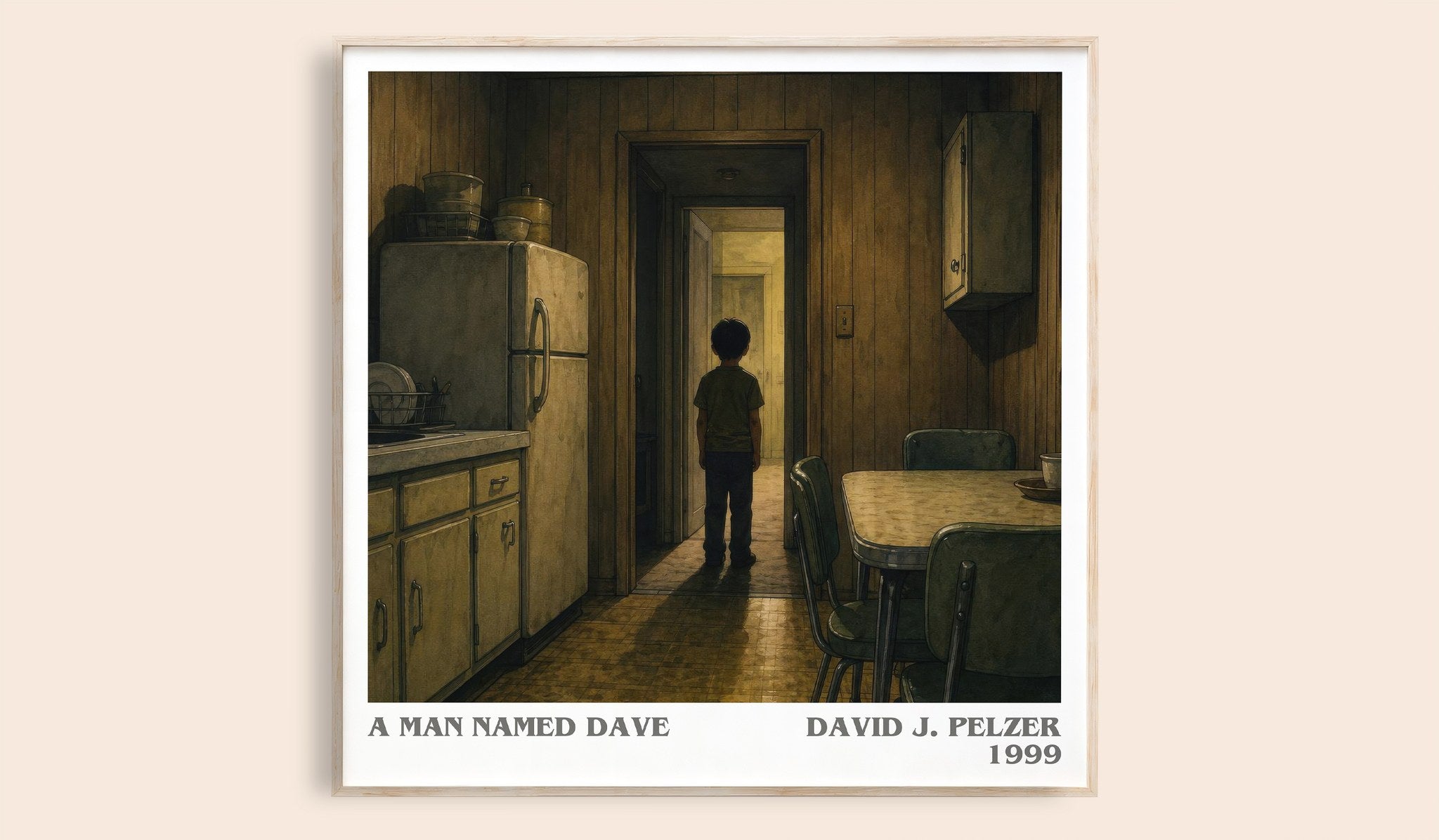 A man named Dave Literary Art Print by David J. Pelzer