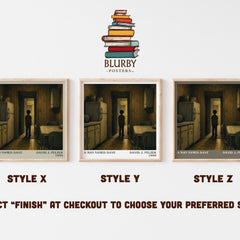 A man named Dave literary print in frame leaning in hallway – memoir wall art