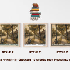 The Privilege of Youth literary print in frame leaning in hallway – memoir wall art