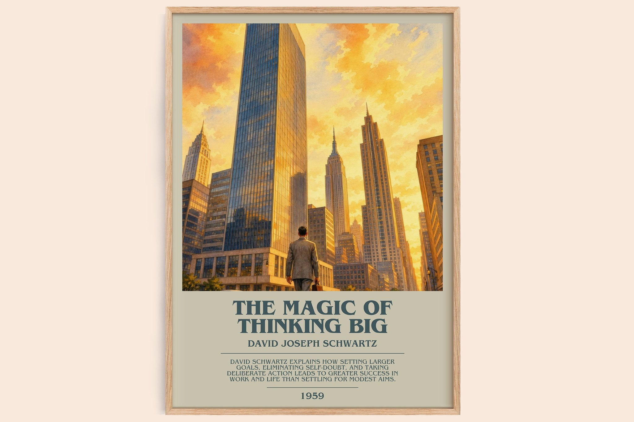 The Magic of Thinking Big Bookish Wall Art by David Joseph Schwartz
