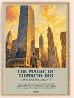 The Magic of Thinking Big Bookish Wall Art by David Joseph Schwartz – image 1