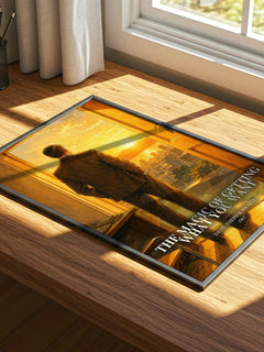 The Magic of Getting What You Want watercolour book poster framed on wall – non fiction wall art