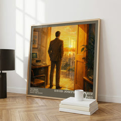 The Magic of Getting What You Want literary print framed by window – literary home decor