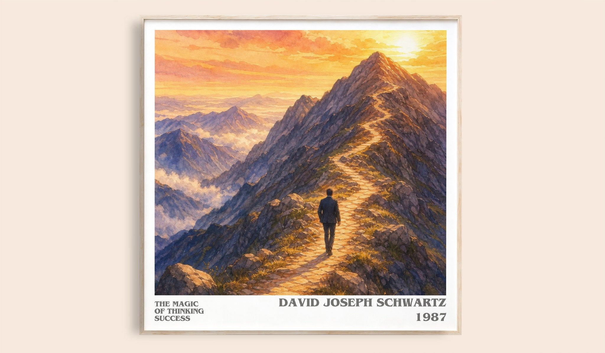 Magic of Thinking Success Literary Art Print by David Joseph Schwartz