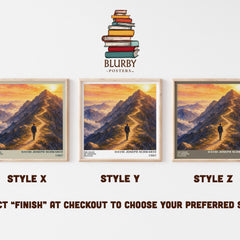 The Magic of Thinking Success literary print in frame leaning in hallway – non fiction wall art