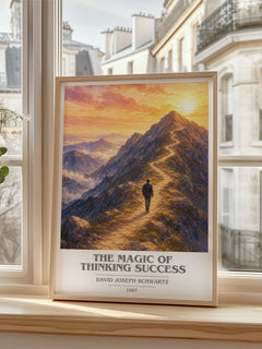 The Magic of Thinking Success book cover poster colour and style options – David Joseph Schwartz book art