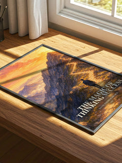 The Magic of Thinking Success watercolour book poster framed on wall – non fiction wall art