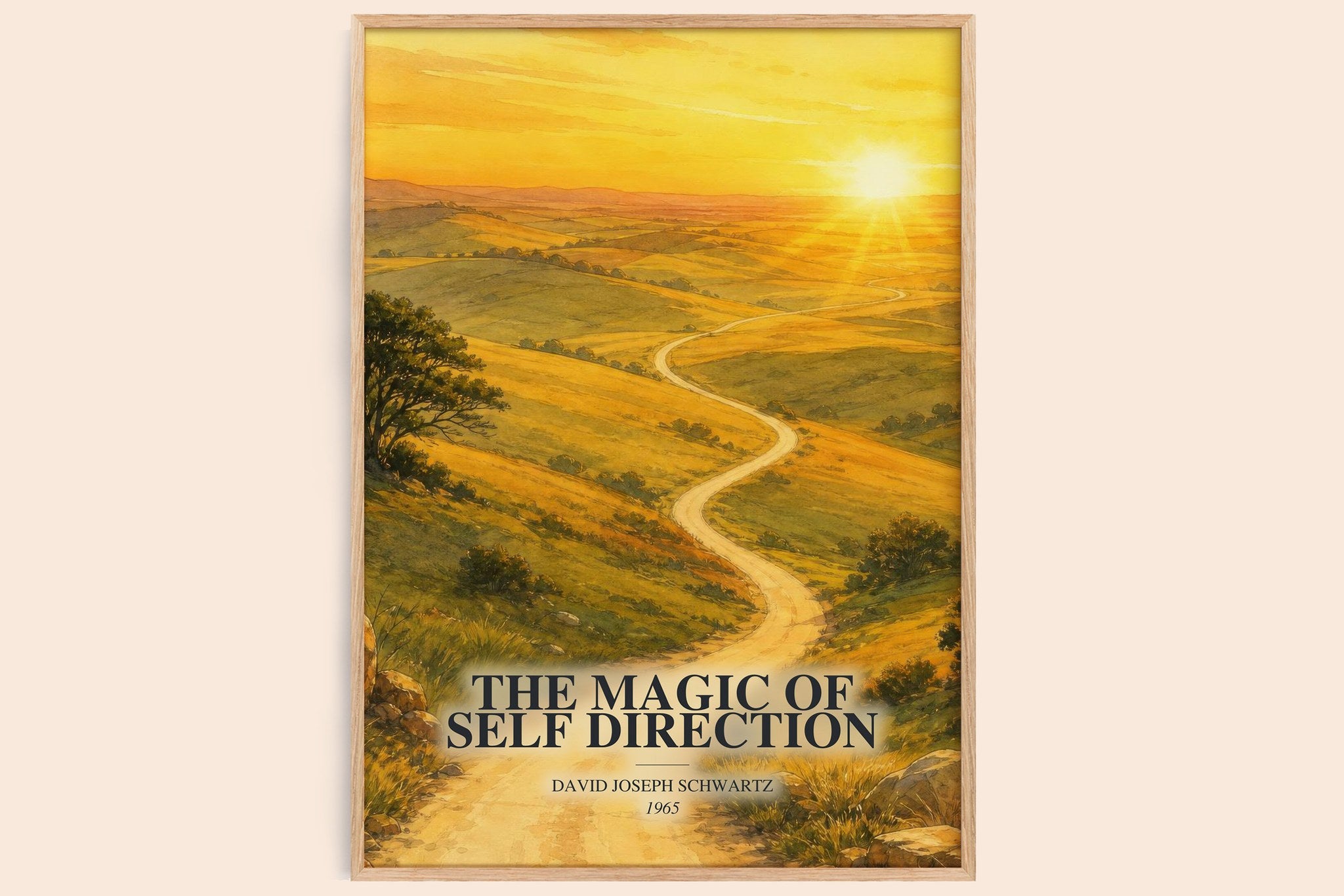 Magic of Self Direction Book Watercolour Illustration by D. Schwartz