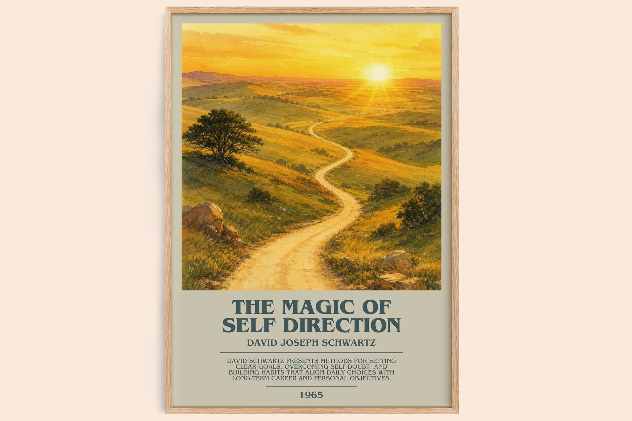 The Magic of Self Direction Bookish Wall Art by David Joseph Schwartz
