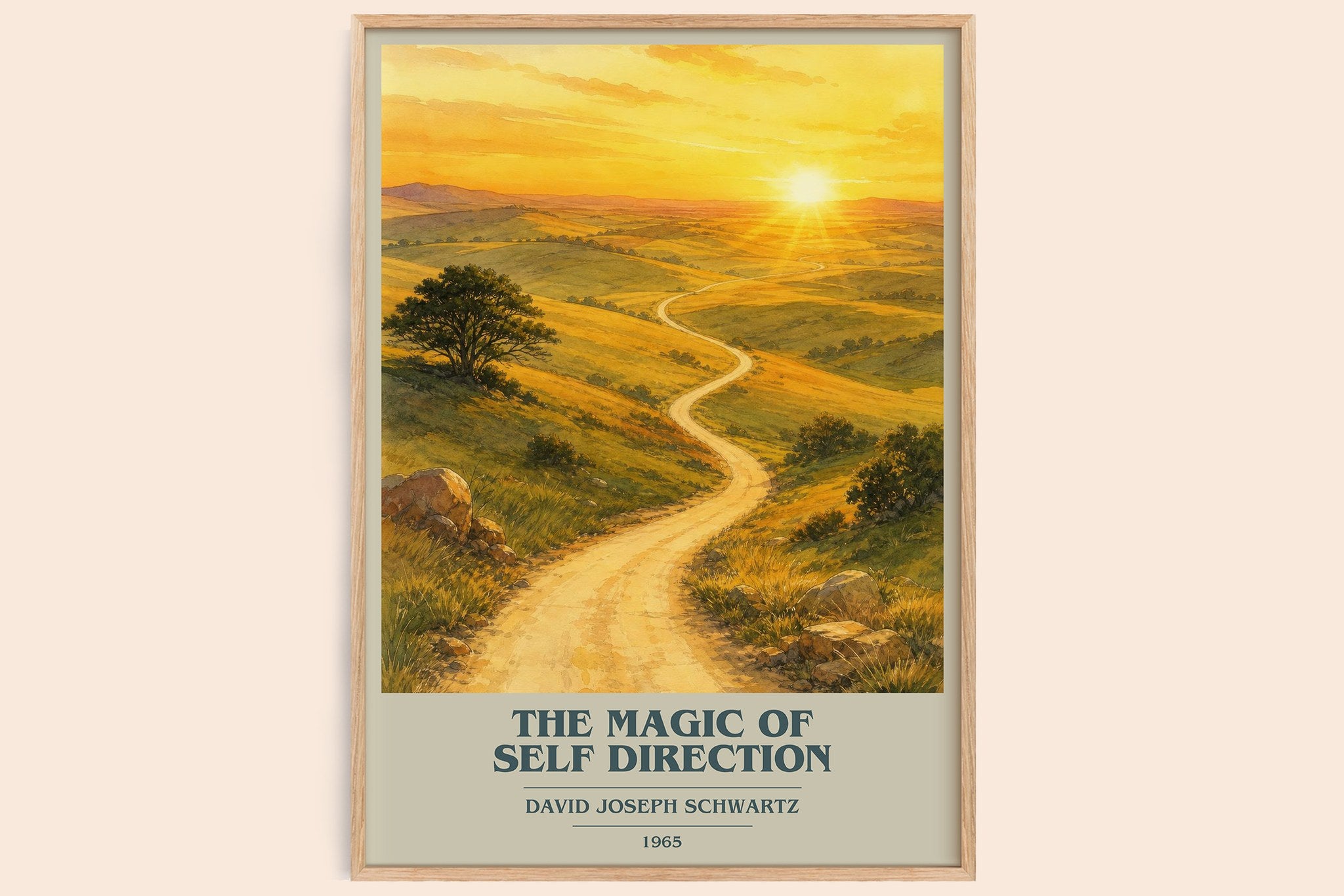 The Magic of Self Direction Book Cover Poster by David Joseph Schwartz