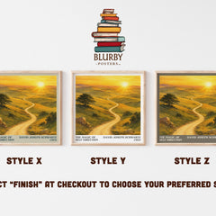 The Magic of Self Direction literary print in frame leaning in hallway – non fiction wall art