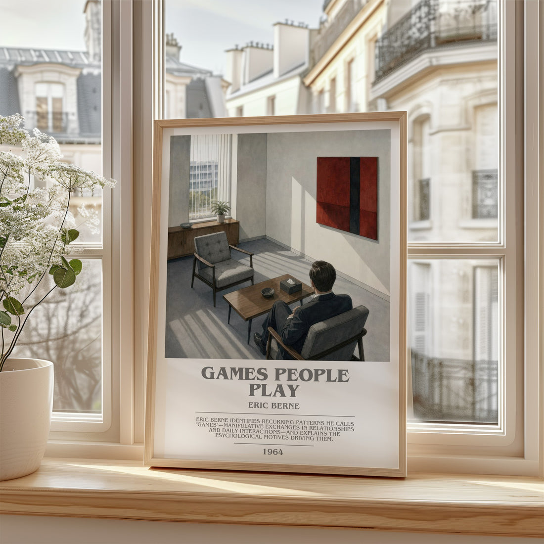 Games People Play bookish poster colour and style options – Eric Berne book art