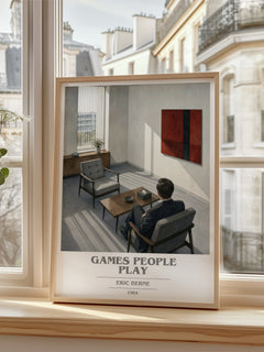 Games People Play book cover poster colour and style options – Eric Berne book art