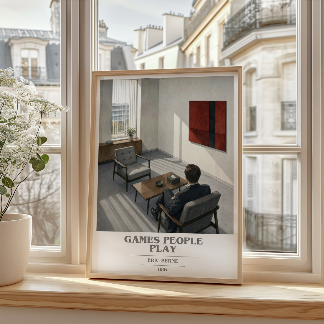Games People Play book cover poster colour and style options – Eric Berne book art