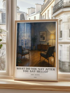 What do you say after you say hello? book cover poster colour and style options – Eric Berne book art