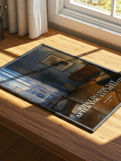 What do you say after you say hello? watercolour book poster framed on wall – non fiction wall art