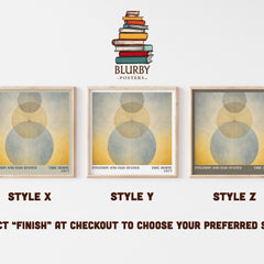 Intuition and ego states literary print in frame leaning in hallway – non fiction wall art