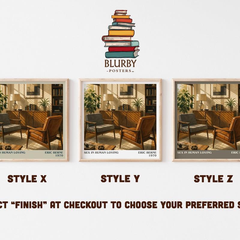 Sex in human loving literary print in frame leaning in hallway – non fiction wall art