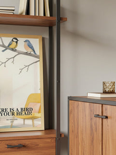There is a bird on your head! book watercolour illustration paper finish options – matte satin gloss