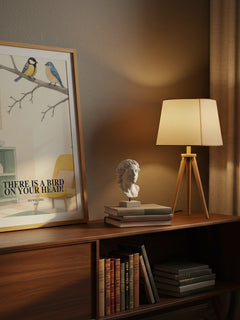 There is a bird on your head! watercolour print on bookshelf – Mo Willems fan gift