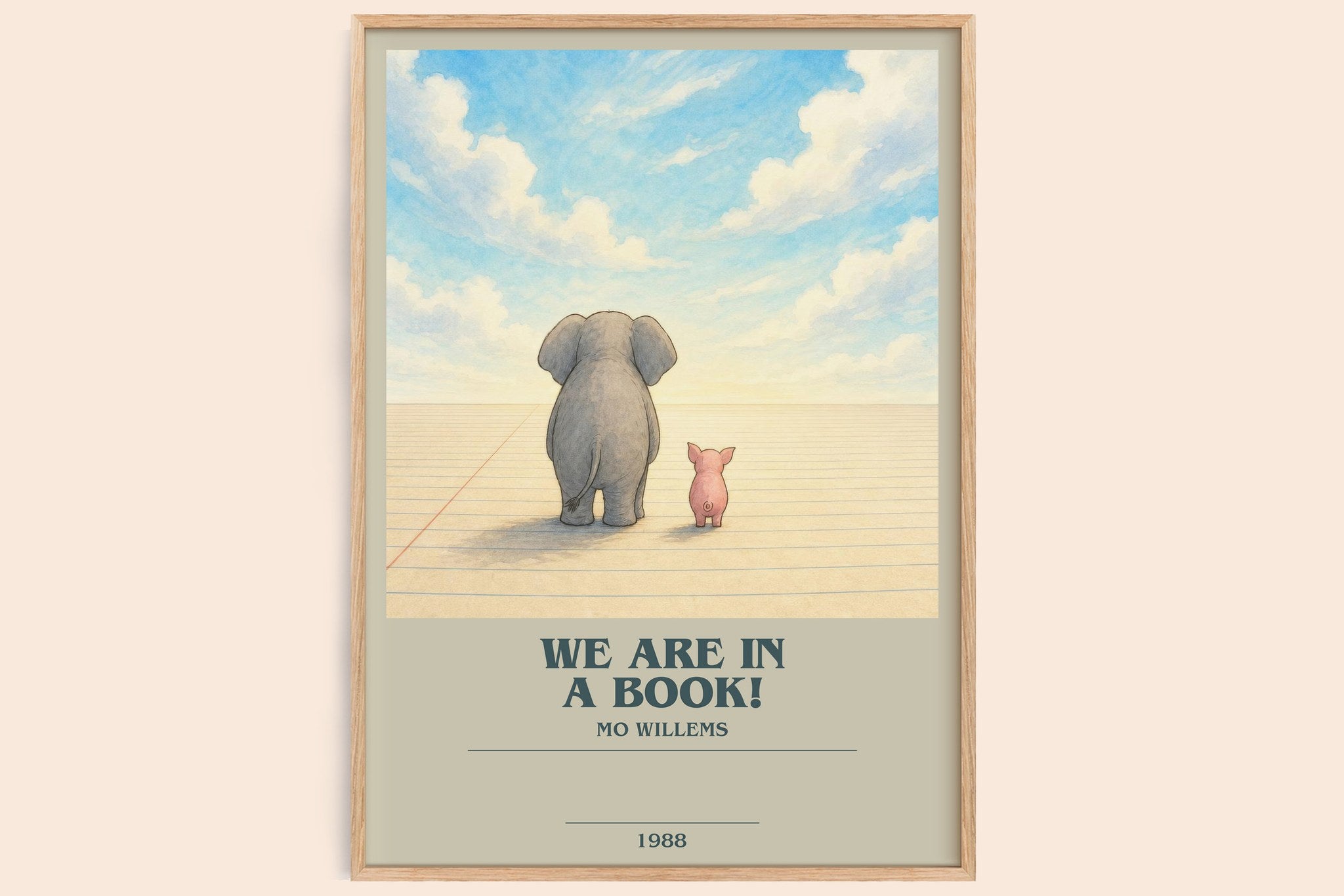 We Are in a Book! Bookish Wall Art by Mo Willems